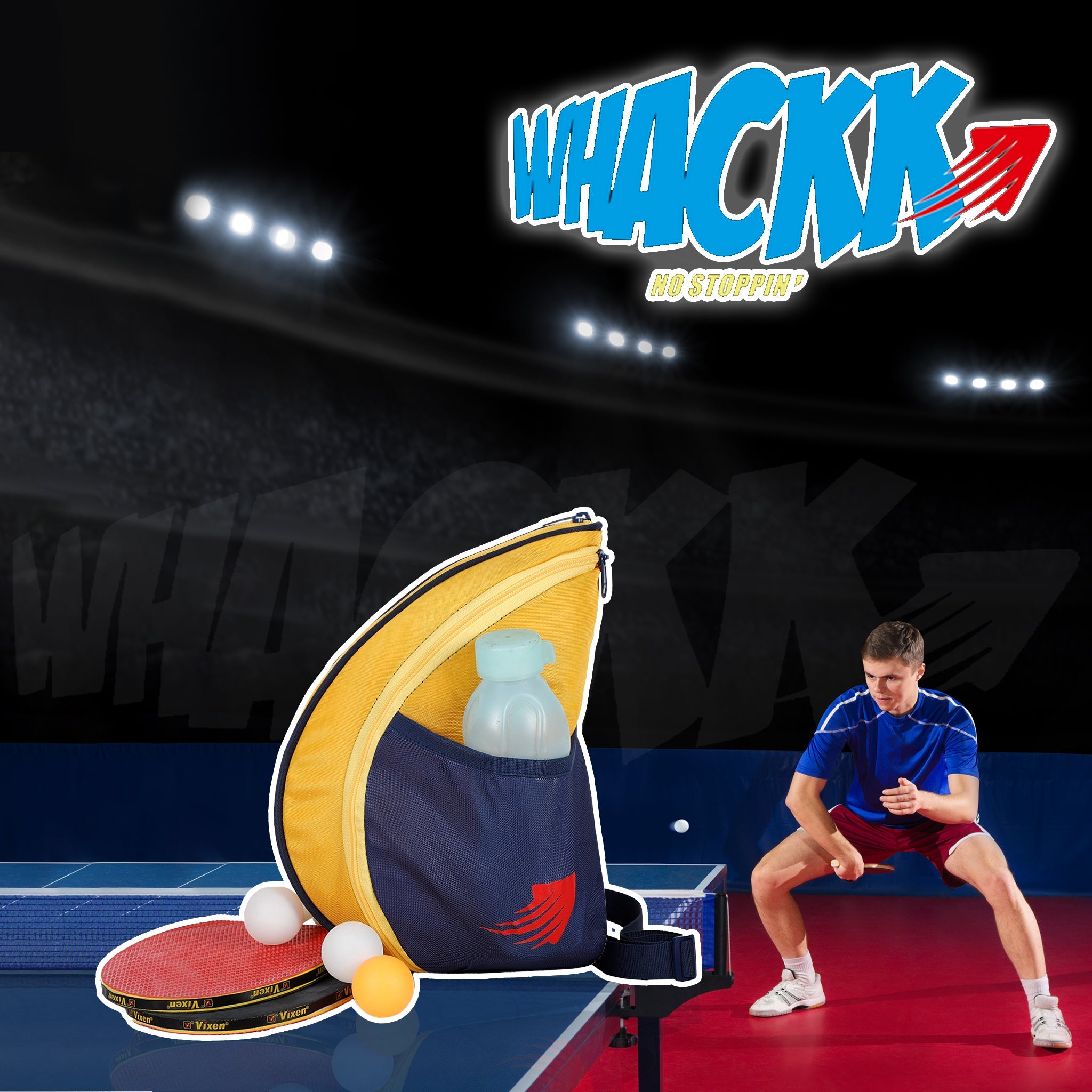 Twirl 5L Yellow| Unisex Table Tennis Equipment Bag | Tennis Case | Racket Case | TT Bag Cover |Ping Pong Paddle Case|Case Bag Double-Sided |Professional |Bat Protector Pouch |Travel