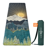 PU & Natural Rubber Yoga Mat - 6mm, Arabian Night