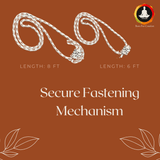Vedam Iyengar Yoga Wall Ropes (Set of 4 Long Ropes with two 8ft long and two 6ft long) With Fastner