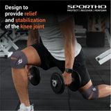NIVIA Compression Knee Straps with Velcro, Knee Braces & Sleeves, For Compression & Circulation Available in  S | M | L  | XL & Grey Color , Used for All kind of impact Sports