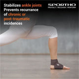 NIVIA Compression Ankle Wraps with Velcro, Ankle Sleeves, Braces or Wraps , For Compression & Circulation Available in  S | M | L  | XL & Sky BlueColor , Used for Rehabilitation & Recovery
