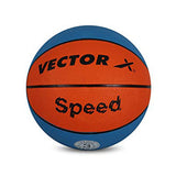 Vector X 8 Panel Speed Rubber Moulded Indoor/Outdoor Basketball with Butyl Bladder (Suitable for Practice/Match/Training) + Free Air Needle