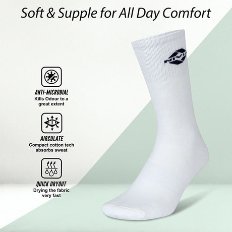 Nivia Cricket Bamboo Comfort Socks Full Calf