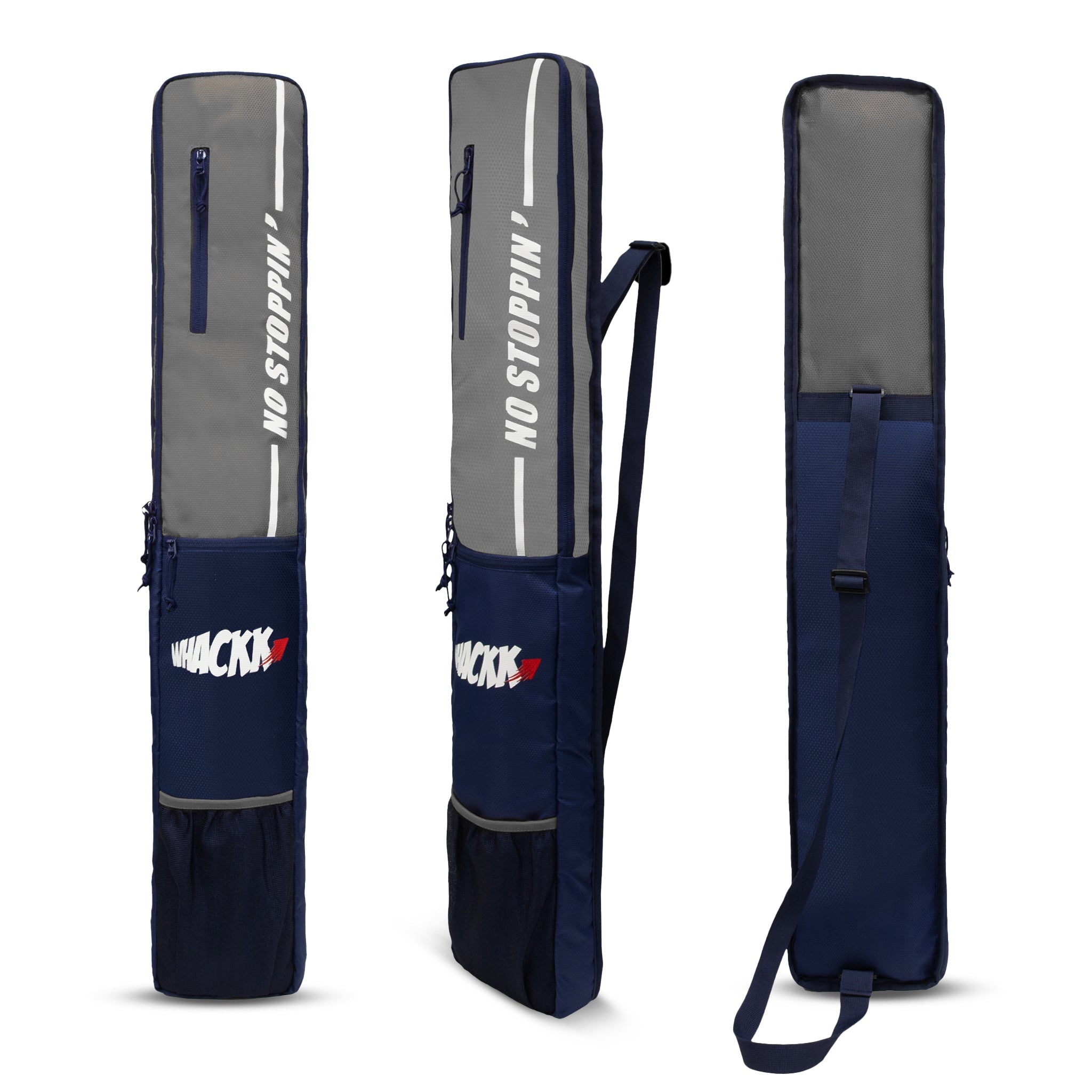 Hayden Grey Cricket Bat Cover Polyester Material, Premium Full Size Cover for Wooden and Plastic Bats with Heavy Duty Stitched Strap