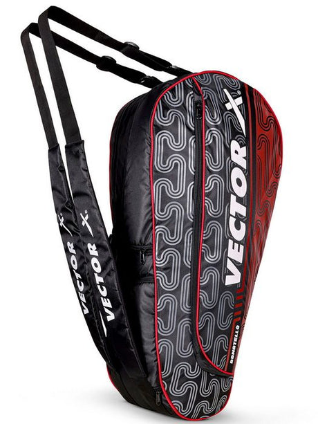 Vector X Donatello Water Resistant 4 Compartment Badminton Bag with Padded Shoulder Strap