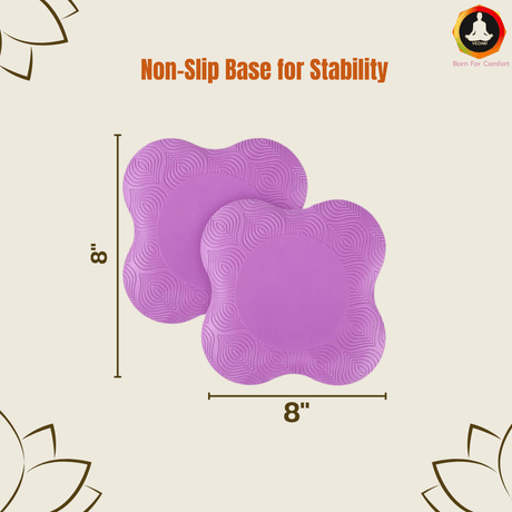 Vedam Yoga Knee Pad  (Purple set of 2 pcs) | Industrial