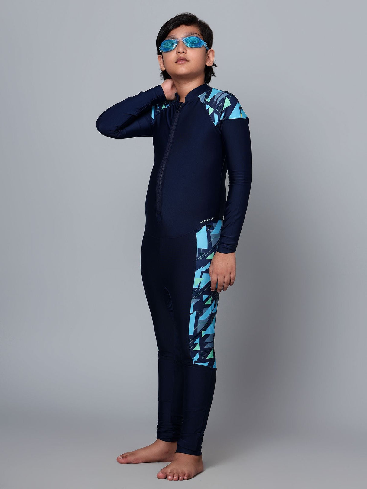 VECTOR X OKSS-298 UNISEX MULTI-SPORT FULL-LENGTH BODY SUIT IN COMPRESSION LYCRA MATERIAL