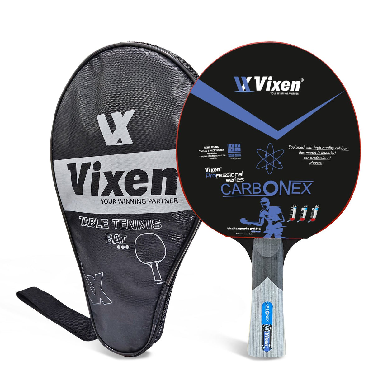 VIXEN TT BAT CARBONEX WITH COVER