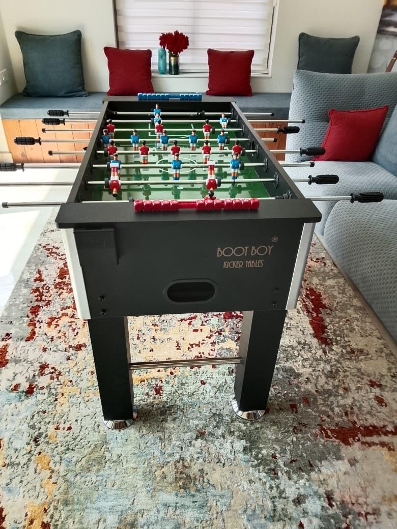 Black & Green Wooden Foosball Table | Soccer Table | Kibi Sports