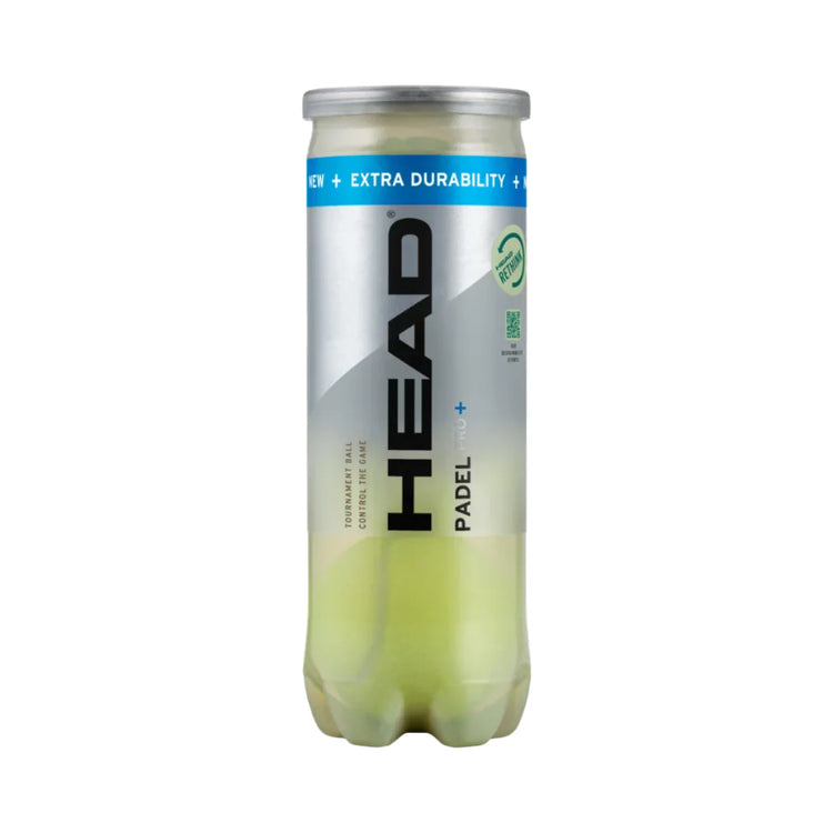 HEAD 3B Padel Pro+ Ball Can (3 Balls)