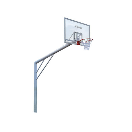 BASKETBALL POLE SET FIXED WITH BOARD 18 MM