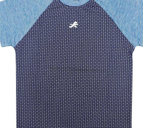 Redesign Boys Perfomance Tshirt (Heather Blue Raglan) | Kids | KIBI Sports - crop-closeup