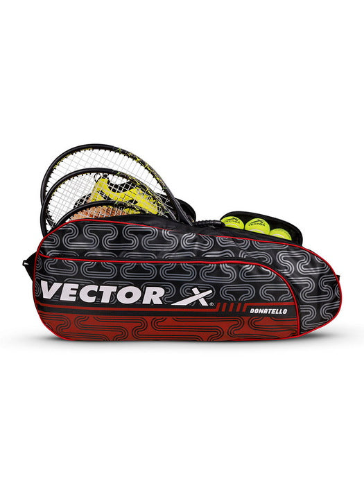Vector X Donatello Water Resistant 4 Compartment Badminton Bag with Padded Shoulder Strap