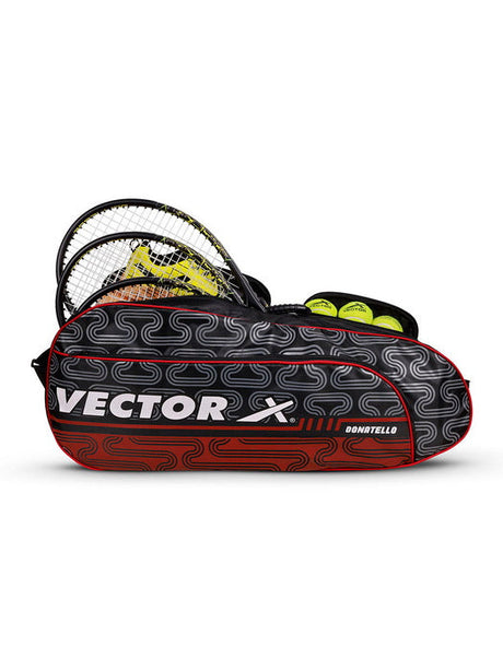 Vector X Donatello Water Resistant 4 Compartment Badminton Bag with Padded Shoulder Strap