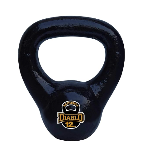 DIABLO Premium Fitness Solid Cast Iron Kettlebell Weights (2Kg,4KG,6KG,8KG,10KG,12KG) | Kibi Sports