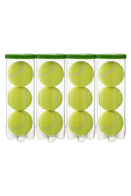 STAG GLOBAL Prince Play 1 ITF & USTA Approved Low Compression Tennis Ball - Pack of 12 (Yellow)