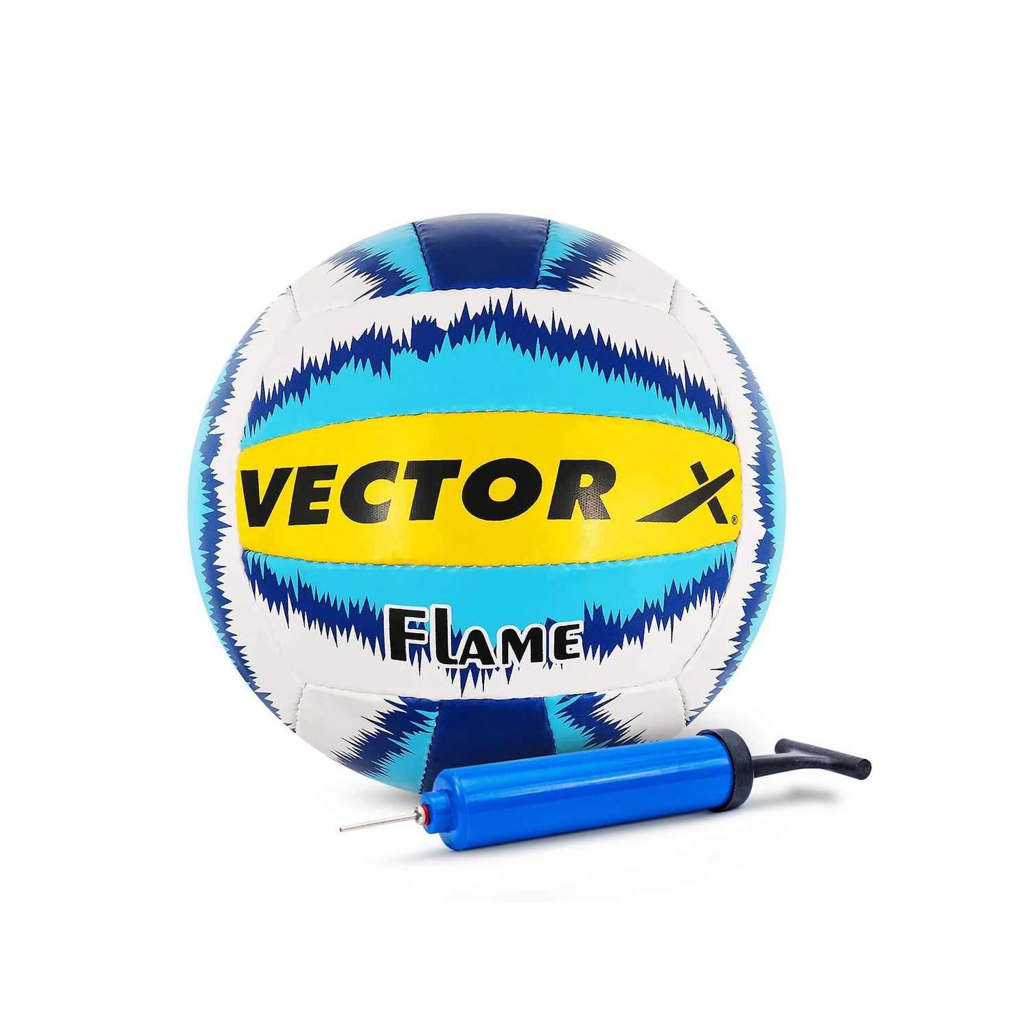 Vector X Flame Hand sewn Volleyball With Pump (18panels)