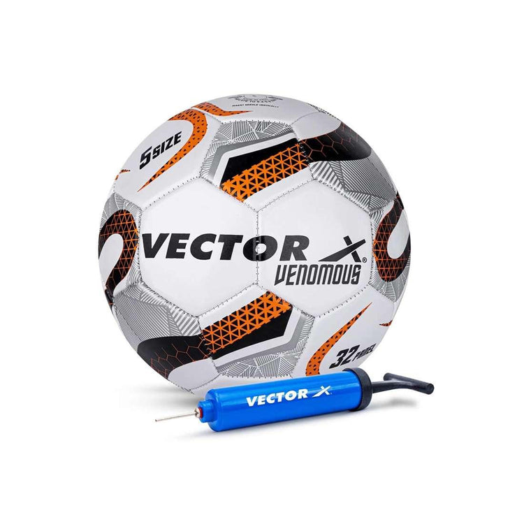 VECTOR X VENOMOUS Machine Stitched With Pump Football - Size: 5 (Pack of 1)