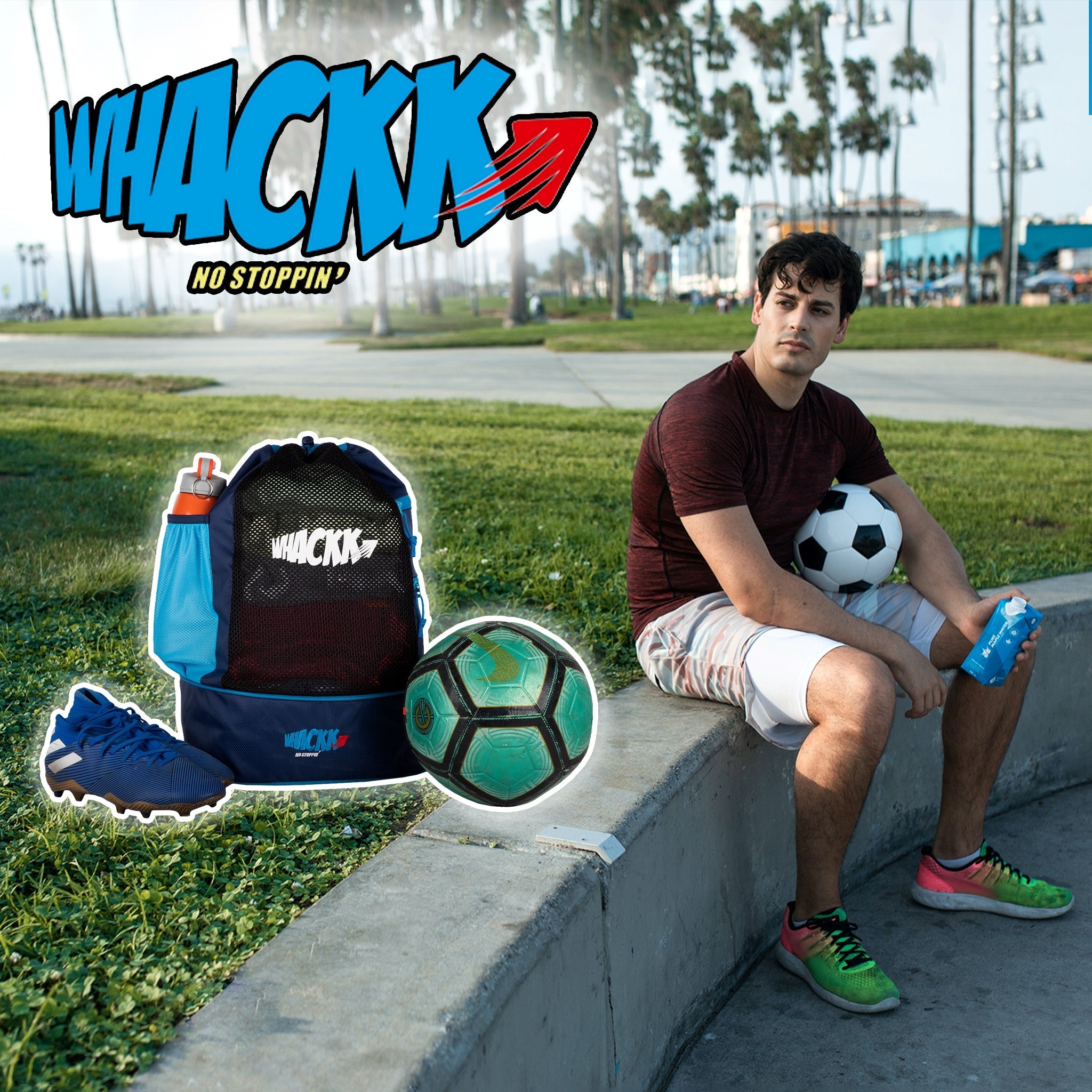 Goal Soccer Blue |Equipment Bag|Basketball Volleyball Throwball Drawstring Backpack |Shoes Mobile Bottle Holder Pocket|Sports Men Boys Bag |Dori Backpack|Gym Bag |Kitbag Kit Bag