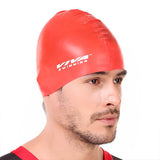 Viva Swimming Silicone Swimming Cap Unisex Soft Waterproof Swimming Pool Head Cap Water Sports Long Hair for Children Kids Boys Girls of All Age (Universal Size, Multicolour)
