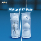 STAG GLOBAL Table Tennis Transparent Ball Roller with 1 star 6 Table tennis Balls | Easy to Carry