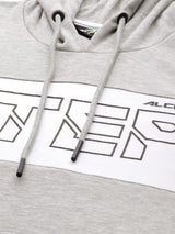 Alcis Women Printed Grey Melange Sweatshirts