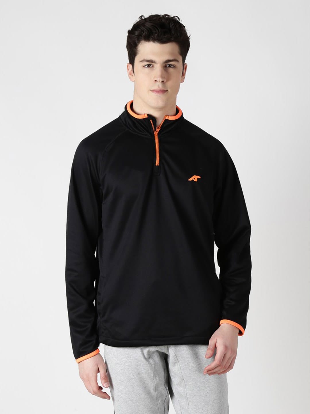 Alcis Mens Black Solid Sweatshirt 158MSS241