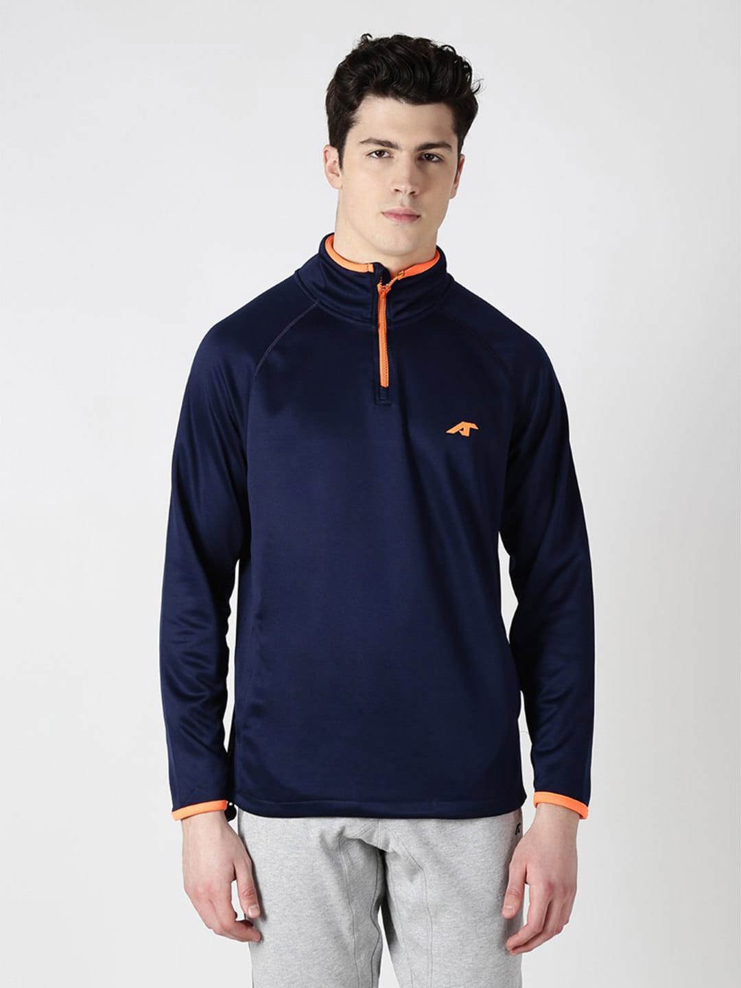 Alcis Mens Navy Solid Sweatshirt 158MSS242