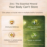 Zinc Gluconate 17mg Immunity, Metabolism & Skin Support