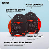 Viva Swimming HP-15 Premium Quality Hand Paddles Gloves with Adjustable Straps Water Sport Tools for Professional Swim Training Fins|Fitness Workout Gear|for Kids Men Women Children
