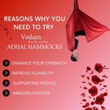 Premium 12 mtr Aerial Yoga hammock – Red