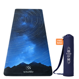 PU Printed & Natural Rubber Yoga Mat - 6mm, Night Sky