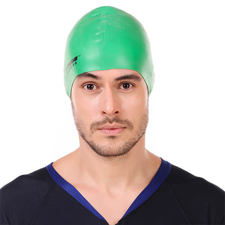 Viva Swimming Silicone Swimming Cap Unisex Soft Waterproof Swimming Pool Head Cap Water Sports Long Hair for Children Kids Boys Girls of All Age (Universal Size, Multicolour)