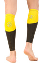 Nylon Compression Calf Sleeves (Yellow/Military Green)