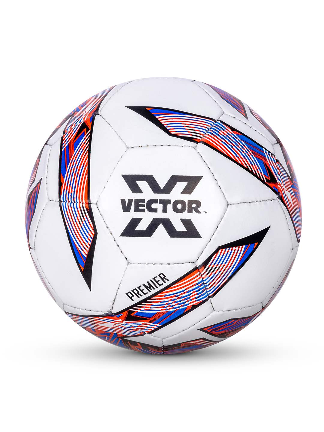 Vector X Premier Synthetic Rubberized Hand Stitched Indoor/Outdoor Water-Resistant Football with Latex Bladder, Suitable for Match and Training for Adults