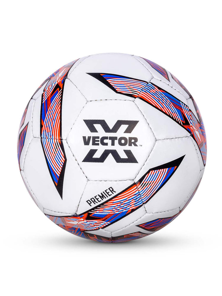 Vector X Premier Synthetic Rubberized Hand Stitched Indoor/Outdoor Water-Resistant Football with Latex Bladder, Suitable for Match and Training for Adults