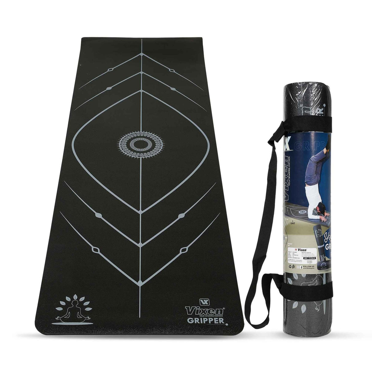 VIXEN YOGA MAT PVC GRIPPER 6 MM