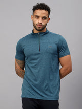 Vector X Mens Gym Fitness Body Fit Ban-collar T-shirt Jersey