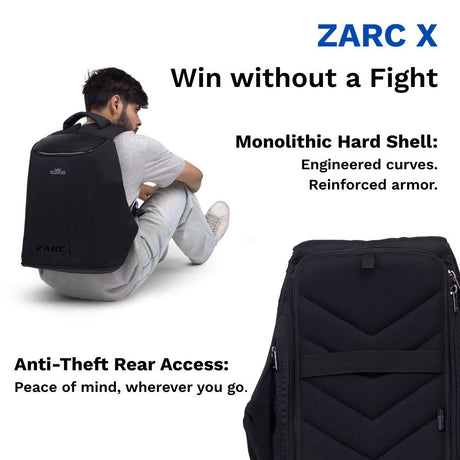 Zarc X: 22L Anti-Theft Laptop Backpack for 15.6” Laptops | Secure & Sleek Design