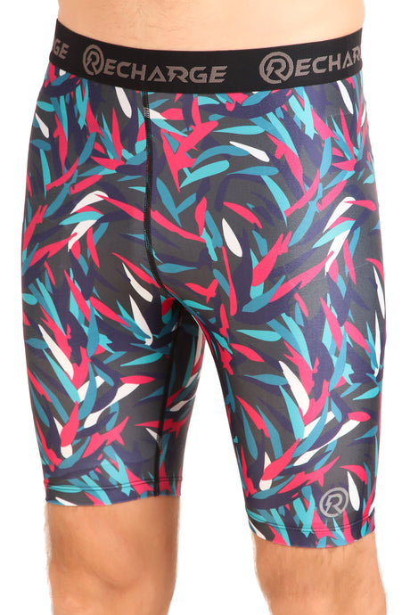 Men's Polyester Compression Shorts (Picasso)
