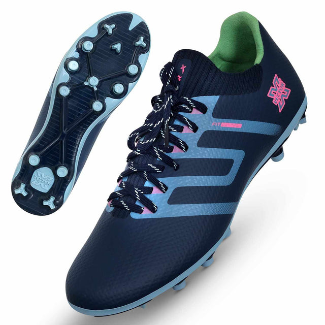 Vector X Maestro 3D Texture TPU Fusing Upper with TPU Sole, Primeknit Sock for Grip, Soccer Football Studs,Durbale, Lightweight