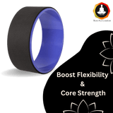 Vedam Yoga Wheel  13 x 5.5 in (Purple/black)