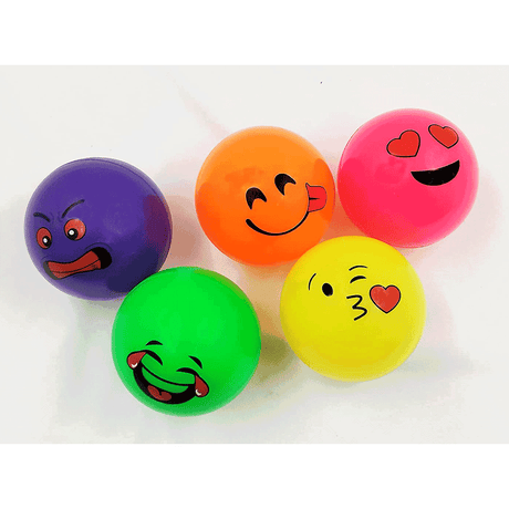 Synco Emoji Faced Balls Assorted Color Pack of 5 - Soft Balls