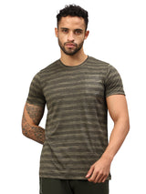 Vector X Mens Polyester Round Neck Sports T-Shirt Half Sleeves
