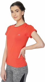 Vector X OGT-107 Girls Round Neck 4-Way Stretch T-Shirt(Orchid-Pink-XXL)