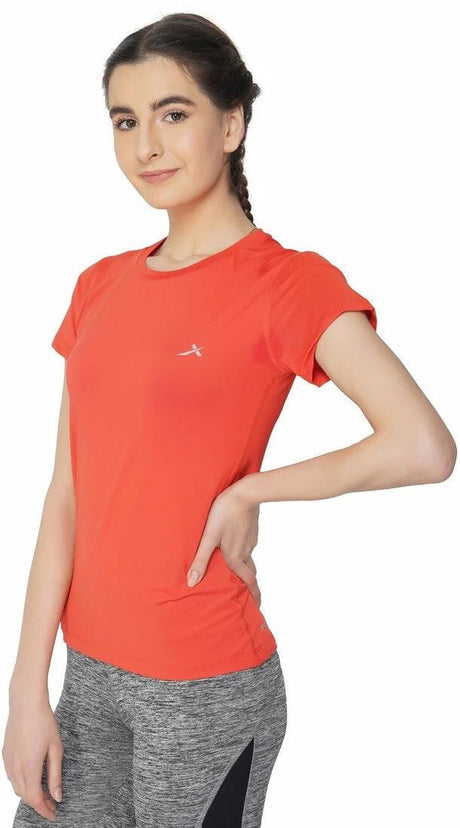 Vector X OGT-107 Girls Round Neck 4-Way Stretch T-Shirt(Orchid-Pink-XXL)