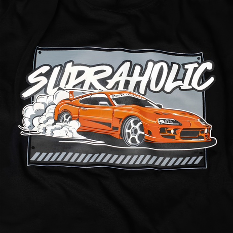 Supraholic - T-Shirt  - Black | 100kmph