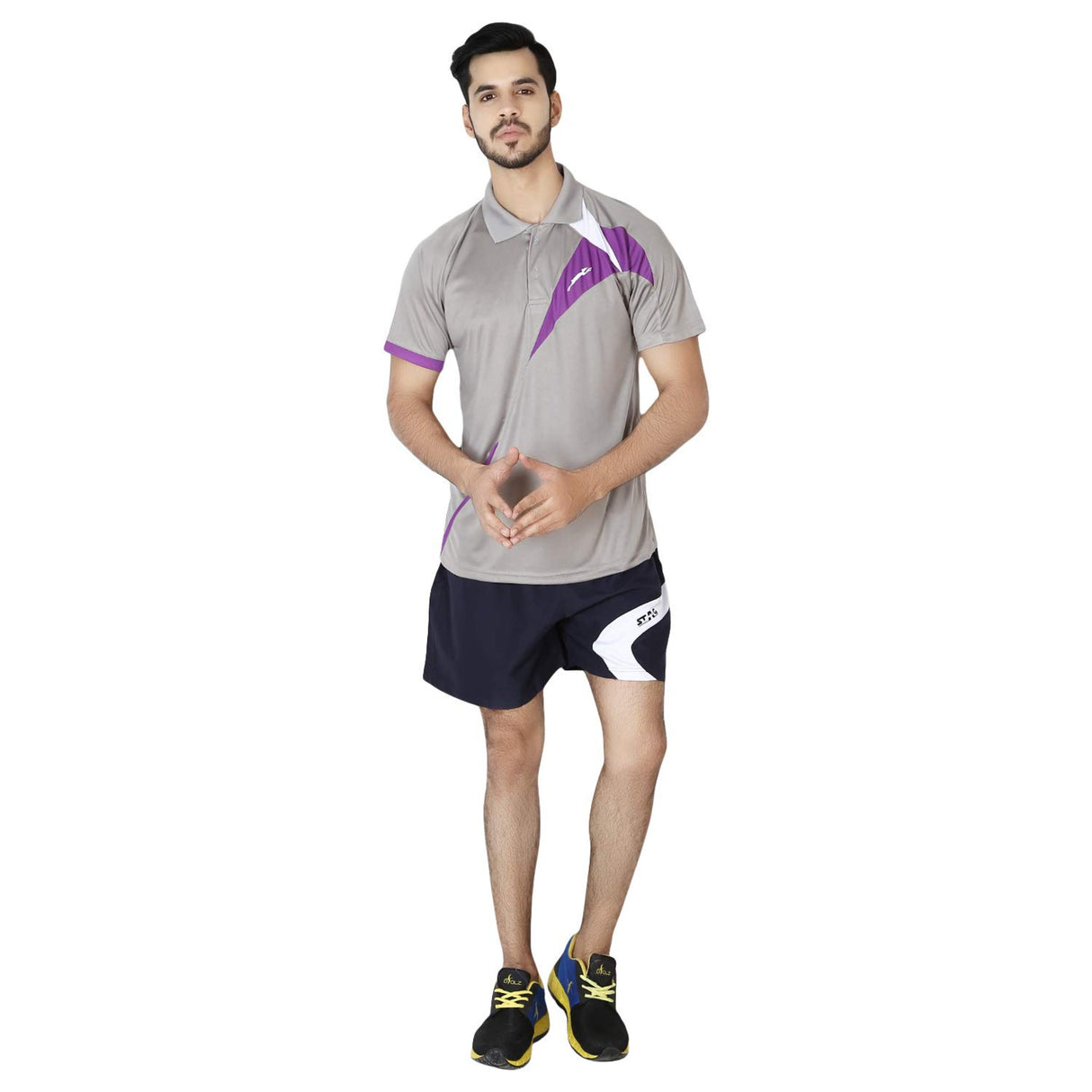 STAG GLOBAL  Sharp Men's Polo Collar T-shirt | Lightweight And Breathable Sportswear for Men's