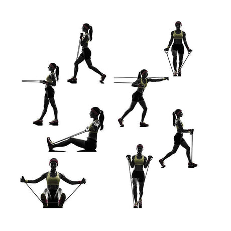 Vector X JF-1100 Resistance Tube with Foam Handles, Door Anchor for Exercise & Stretching, Suitable in Home & Gym Workout for Men & Women