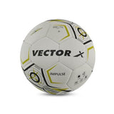 Vector X 32 Panel Impulse Rubberised Thermo Fused Indoor/Outdoor Football with Butyl Bladder, Suitable for Match and Training for Adults 15+ Years + Free Air Needle